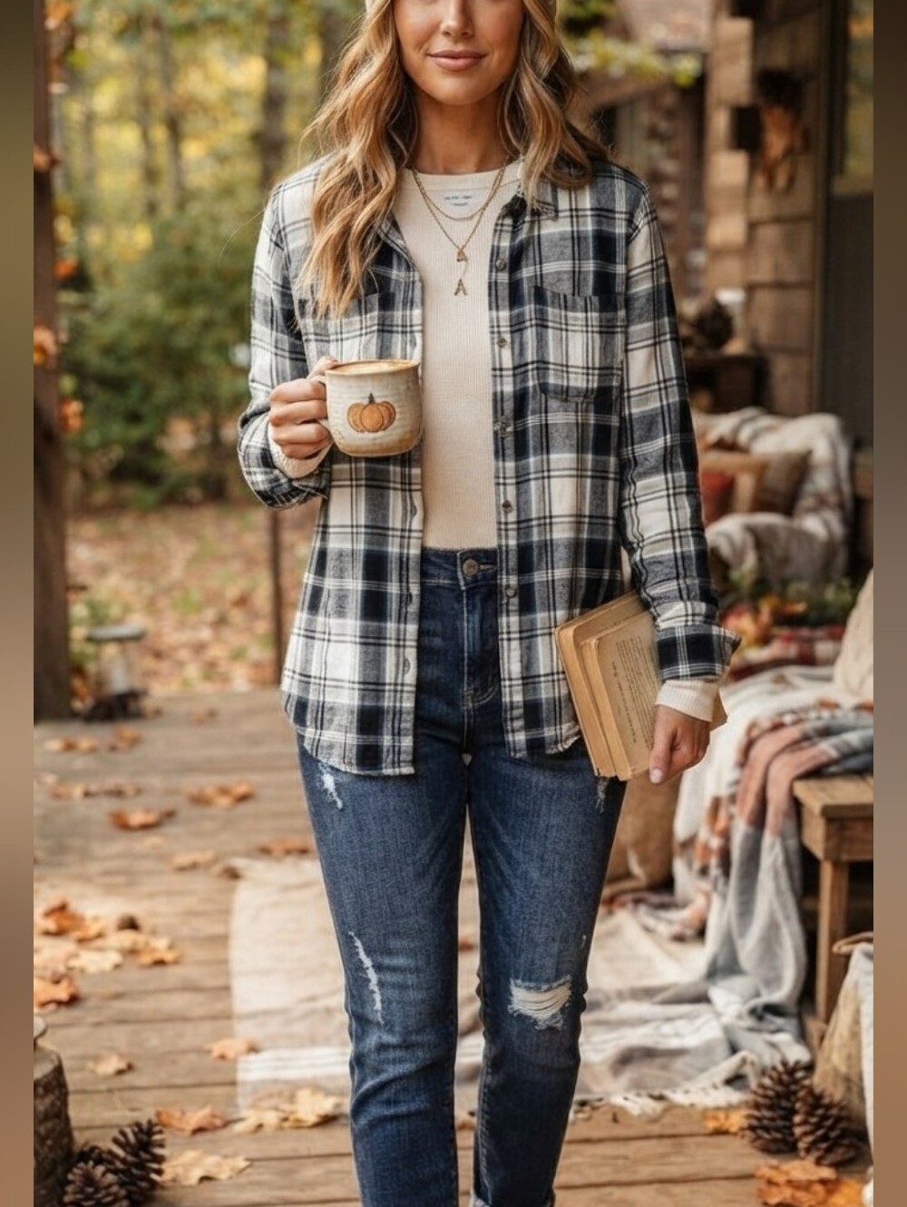 Jessica Simpson Boyfriend Flannel